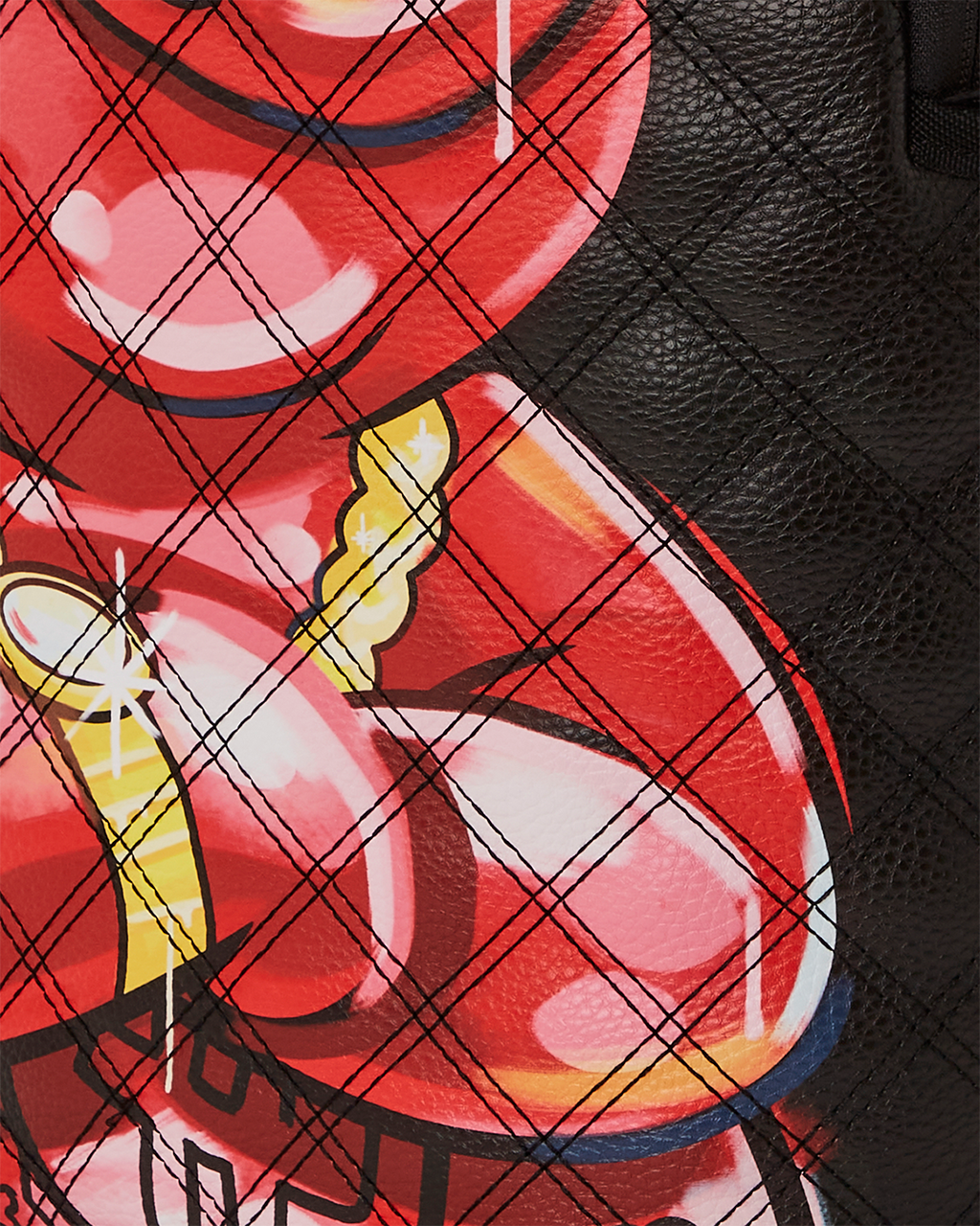 QUILT HAND PAINTED DIABLO BEAR BACKPACK (DLXV)