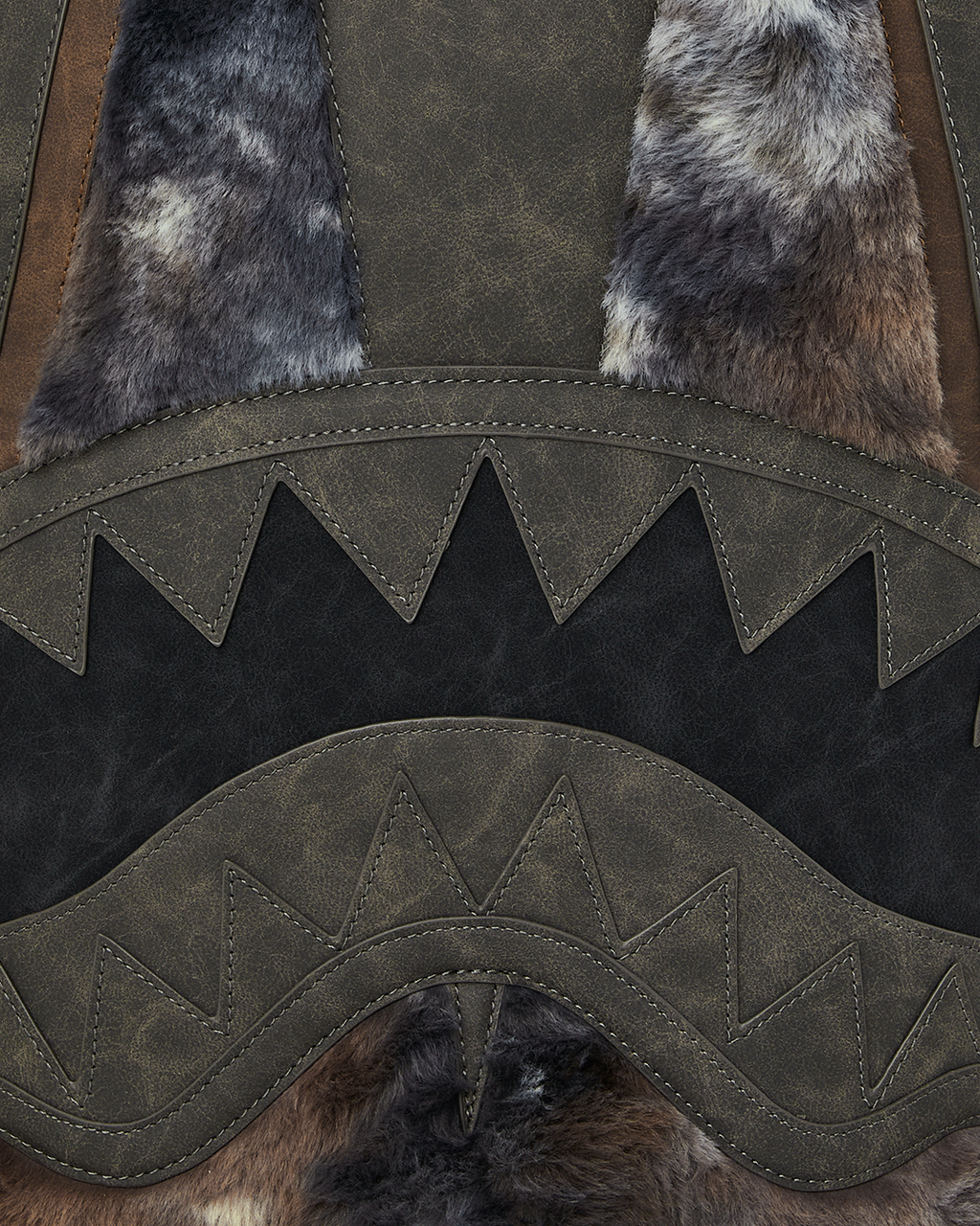 FOUNDATION DAYS FUR COAT SHARK BACKPACK